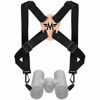 Picture of Binocular Harness Strap, Adjustable Stretchy, Camera Chest Harness with 2 Loop Connectors Cross Shoulder Strap with Quick Release, Fits for Carrying Binocular, Cameras, Rangefinders and More