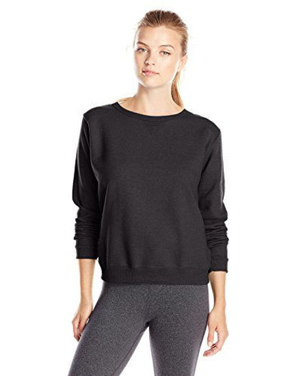 Picture of Hanes Women's V-Notch Pullover Fleece Sweatshirt, Ebony, XX-Large