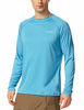 Picture of BALEAF Men's UPF 50+ Sun Protection Shirts Long Sleeve Dri Fit SPF T-Shirts Lightweight Fishing Hiking Running Blue Size L