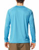 Picture of BALEAF Men's UPF 50+ Sun Protection Shirts Long Sleeve Dri Fit SPF T-Shirts Lightweight Fishing Hiking Running Blue Size L