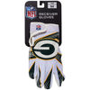 Picture of Franklin Sports Green Bay Packers Youth NFL Football Receiver Gloves - Receiver Gloves for Kids - NFL Team Logos and Silicone Palm - Youth S/XS Pair