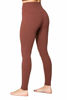 Picture of Sunzel Workout Leggings for Women, Squat Proof High Waisted Yoga Pants 4 Way Stretch, Buttery Soft Wine Red