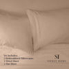 Picture of 1500 Supreme Collection Bed Sheet Set - Extra Soft, Elastic Corner Straps, Deep Pockets, Wrinkle Free, Hypoallergenic Sheets Set, Luxury Hotel Bedding, Full, Taupe