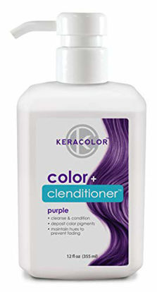 Picture of Keracolor Clenditioner Color Depositing Conditioner Colorwash, Purple, 12 fl oz