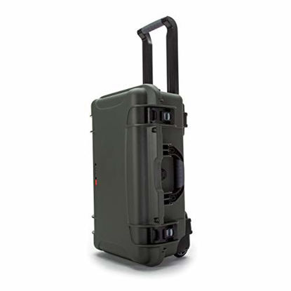 Picture of Nanuk 935 Waterproof Carry-On Hard Case with Wheels and Padded Divider - Olive
