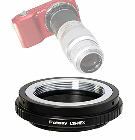 Picture of Fotasy Copper Adjustable Leica M39 Lens to Sony E-Mount Adapter, 39mm to E Mount, M39 Adapter to E-Mount, fit Sony NEX-5T NEX-6 NEX-7 a3000 a3500 a5000 a5100 a6000 a6100 a6300 a6400 a6400 a6500 a6600