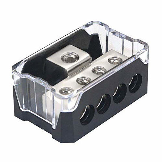 Car amp power on sale distribution block