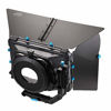 Picture of Foto4easy DP3000 Swing Away Matte Box for Follow Focus 15mm Rail Rod Rig Nikon Canon Sony DSLR Cameras