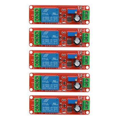 Picture of WinnerEco 5pcs DC 12V Delay Relay Shield NE555 Timer Switch Adjustable Module
