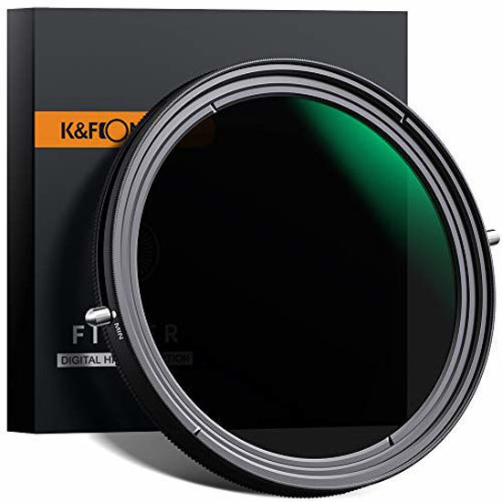 Picture of K&F Concept 55mm Variable Fader ND2-ND32 ND Filter and CPL Circular Polarizing Filter 2 in 1 for Camera Lens No X Spot Weather Sealed