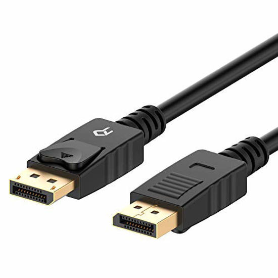 Picture of Rankie DisplayPort to DisplayPort Cable, DP to DP, 4K Resolution, 6 Feet, Black