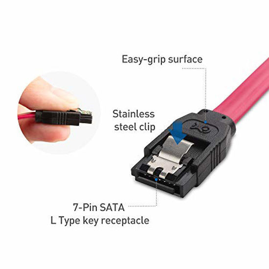 Getuscart Cable Matters Pack Degree Right Angle Sata Iii Gbps