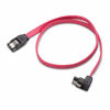 Picture of Cable Matters 3-Pack 90 Degree Right Angle SATA III 6.0 Gbps SATA Cable (SATA 3 Cable) Red - 18 Inches