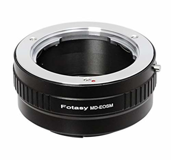 Picture of Fotasy Minolta MD Lens to Canon EF-M Mount Adapter, MD EFM, MD EOS M Adapter, EF M MD, fits Minolta MD MC Rokkor Lens & Canon EF-M Mirrorless Cameras M1 M2 M3 M5 M6 M6 Mark II M10 M50 M100 M200