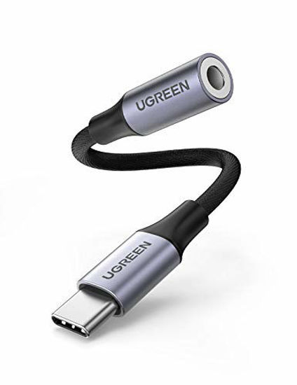 Picture of UGREEN USB C to 3.5mm Headphone Adapter, Type C Dongle Audio Jack Converter with DAC Chip Compatible for Galaxy Note20 Ultra/Note20/S20/Note10/S10, Pixel 4 3 2 XL, iPad Pro 2020/2018, OnePlus and More