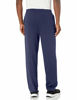 Picture of Hanes mens Ecosmart Fleece Sweatpant With Pocket Pants, Navy, Large US