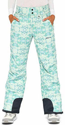 Picture of Arctix Women's Insulated Snow Pants, Summit Print Island Blue, Medium/Regular