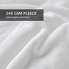 Picture of Bedsure Fleece Blanket Queen Size White Lightweight Super Soft Cozy Luxury Bed Blanket Microfiber