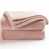 Picture of Bedsure Flannel Fleece BlanketTwin Size (60 x80 inch), Dusty Pink- Lightweight Blanket for Sofa, Couch, Bed, Camping, Travel - Super Soft Cozy Microfiber Blanket