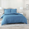 Picture of Nestl Duvet Cover 3 Piece Set - Ultra Soft Double Brushed Microfiber Hotel Collection - Comforter Cover with Button Closure and 2 Pillow Shams, Blue Heaven - Full (Double) 80"x90"