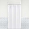 Picture of LiBa PEVA 8G Bathroom Small Shower Stall Curtain Liner, 36" W x 72" H Narrow Size, Frosted, 8G Heavy Duty Waterproof Shower Stall Curtain Liner Anti-Microbial Mildew Resistant