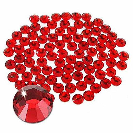 Picture of Jollin Glue Fix Crystal Flatback Rhinestones Glass Diamantes Gems for Nail Art Crafts Decorations Clothes Shoes(ss4 2880pcs, Siam)