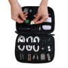 Picture of BAGSMART Electronic Organizer Small Travel Cable Organizer Bag for Hard Drives, Cables, USB, SD Card Grey