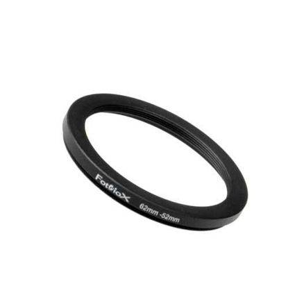 Picture of Fotodiox Metal Step Down Ring, Anodized Black Metal 62mm-52mm, 62-52 mm