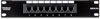 Picture of TRENDnet 8-Port Cat5/5e Unshielded Patch Panel, TC-P08C5E, Wallmount or Rackmount, 10 Inch Wide, 8 x Gigabit RJ-45 Ethernet Ports, 100 Mhz Connection, Color Coded Labeling, 110 IDC Terminal Blocks, black