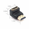 Picture of VCE Combo HDMI 90 Degree and 270 Degree Right Angle Male to Female Adapter 3D&4K Supported