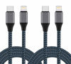 Picture of USB C to Lightning Cable, Sundix 2Pack 6FT Nylon Braided Charging Syncing Cord Compatible with iPhone 12/12Pro/12ProMax/11/11Pro/11Pro MAX/XS/XS MAX/XR/X/8/8Plus/7/7Plus and More