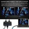 Picture of HDMI Splitter 4K@60Hz, avedio links HDMI Splitter 1 in 2 Out, HDMI2.0b Splitter for Dual Monitors Only Duplicate/Mirror Screens, Support HDCP2.2, RGB 4:4:4, 18.5Gbps, Auto Scaling, Full HD 1080P 3D