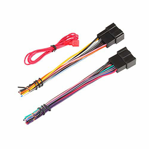 Getuscart Red Wolf Factory Radio Stereo Replacement Wire Harness Compatible With Chevy Gmc