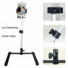 Picture of Ajustable Tripod with Cellphone Stand,Overhead Phone Mount,Camera Video Table Top Light Weight Tripod,Teaching Online Holder,Live Streaming,Online Video,Compatible with Smart-Phone