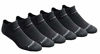 Picture of Saucony Men's Multi-Pack Mesh Ventilating Comfort Fit Performance No-Show Socks, Charcoal Heather (6 Pairs), Shoe Size: 8-12