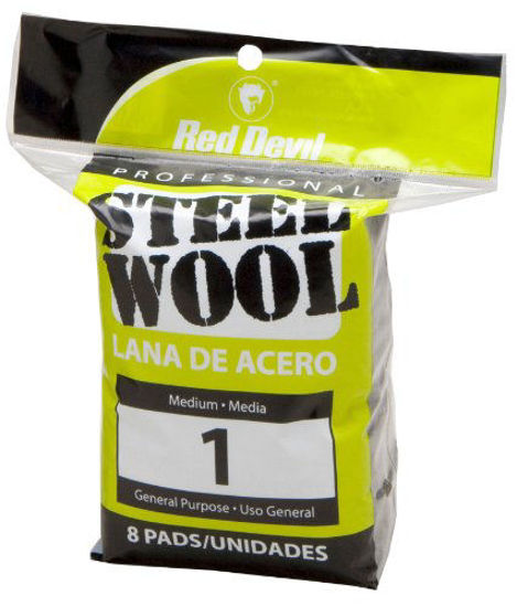 Picture of Red Devil 0324 Steel Wool, 1 Medium, (Pack of 8)