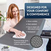 Picture of Sky Solutions Anti Fatigue Mat - Cushioned Comfort Floor Mats For Kitchen, Office & Garage - Padded Pad For Office - Non Slip Foam Cushion For Standing Desk (24x70x3/4-Inch, Gray)