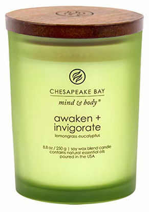 Picture of Chesapeake Bay Candle PT40886 Scented Candle, Awaken + Invigorate (Lemongrass Eucalyptus), Medium