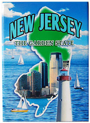 Picture of State of New Jersey Souvenir Photo Printed Refrigerator Magnet