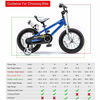 Picture of RoyalBaby Kids Bike Boys Girls Freestyle BMX Bicycle With Kickstand Gifts for Children Bikes 18 Inch Blue