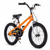 Picture of RoyalBaby Kids Bike Boys Girls Freestyle BMX Bicycle With Kickstand Gifts for Children Bikes 18 Inch Orange