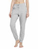 Picture of BALEAF Women's Cotton Sweatpants Cozy Joggers Pants Tapered Active Yoga Lounge Casual Travel Pants with Pockets Light Gray Size XS