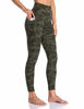 Picture of Colorfulkoala Women's High Waisted Yoga Pants 7/8 Length Leggings with Pockets (M, Army Green Camo)