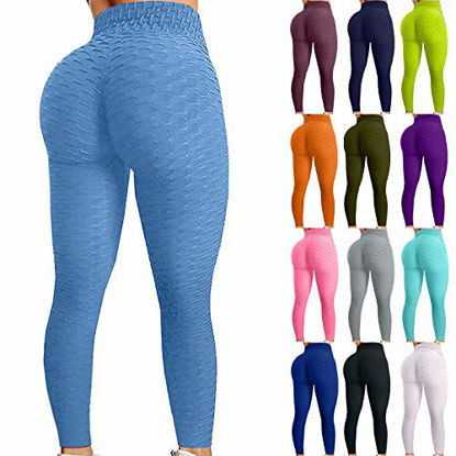 Picture of Lykmera Famous TikTok Leggings, High Waist Yoga Pants for Women, Booty Bubble Butt Lifting Workout Running Tights