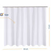 Picture of N&Y HOME Fabric Shower Curtain Liner Oversize 96 x 72 inches, Hotel Quality, Washable, Water Repellent, White Bathroom Curtains with Grommets, 96x72