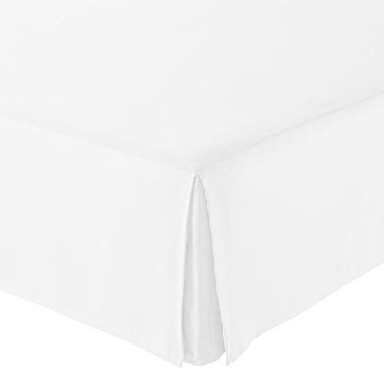 Picture of Amazon Basics Pleated Bed Skirt - King, Bright White