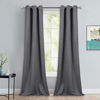 Picture of NICETOWN Thermal Insulated Blackout Curtains - Grommet Top Window Treatment Drapes for Hall (2 Panels, W42 x L90 inches, Grey)