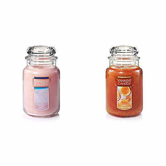 Picture of Yankee Candle Large Jar Candle Pink Sands & Large Jar Candle, Honey Clementine