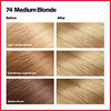 Picture of REVLON Colorsilk Beautiful Permanent Hair Color with 3D Gel Technology & Keratin, 74 Medium Blonde, 3 Count