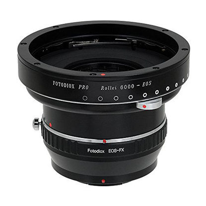 Picture of Fotodiox Pro Lens Mount Adapters, Rollei 6000 (Rolleiflex) Series Lenses to Fujifilm X-Series Mirrorless Camera Adapter - fits X-Mount Camera Bodies Such as X-Pro1, X-E1, X-M1, X-A1, X-E2, X-T1